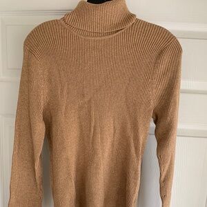 Gold Lame turtleneck